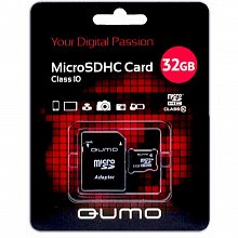   microSDHC+SD Qumo 32 Gb Class 10