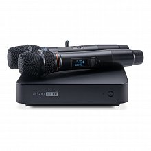 Караоке система с микрофонами Studio Evolution EVOBOX Plus Black с годовым обновлением Караоке система с микрофонами Studio Evolution EVOBOX Plus Black с годовым обновлением