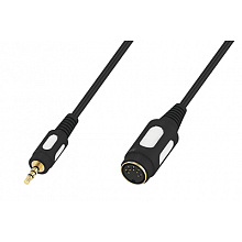   Plastic Gold 3.5 stereo Jack "" - DIN 5 pin "" 0.3 