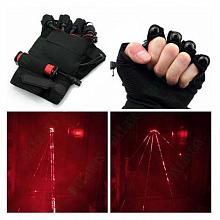   Sky Disco Laser Gloves Red Right